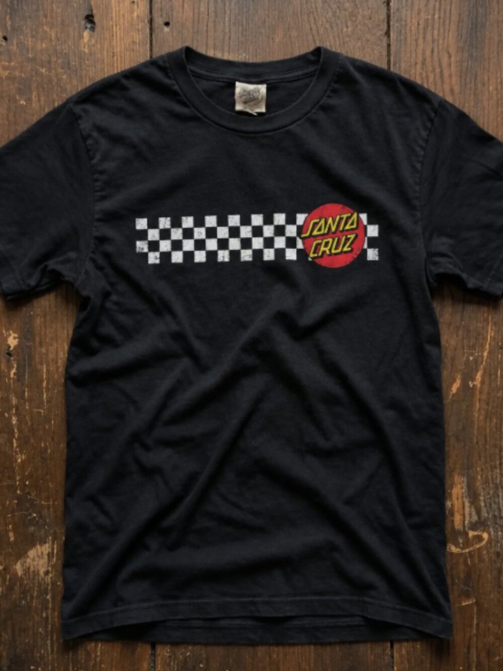 Santa Cruz Checkerboard Logo Skateboard Tee Vintage Streetwear Shirt